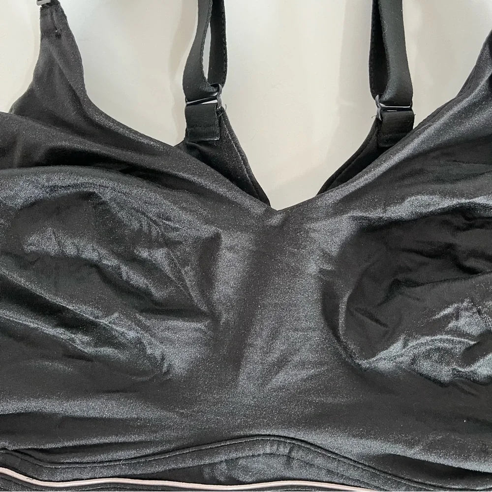 NWT Cacique Black Wireless Unlined Lounge Bra, size 44DD - Picture 4 of 8